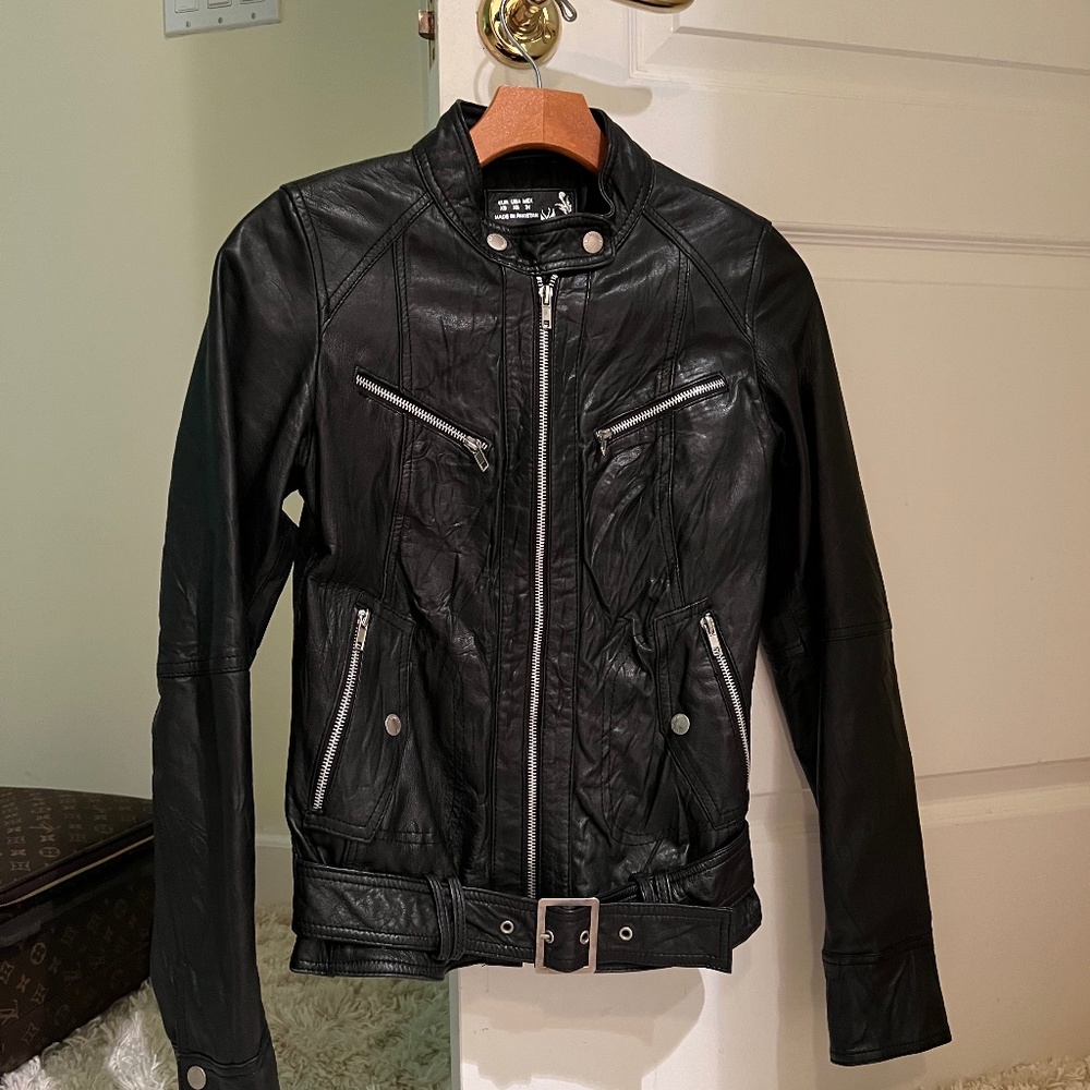 Genuine Leather Biker Jacket